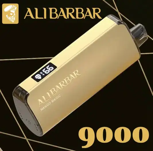 ALIBARBAR INGOT 9000 Puffs Technical Features and Display