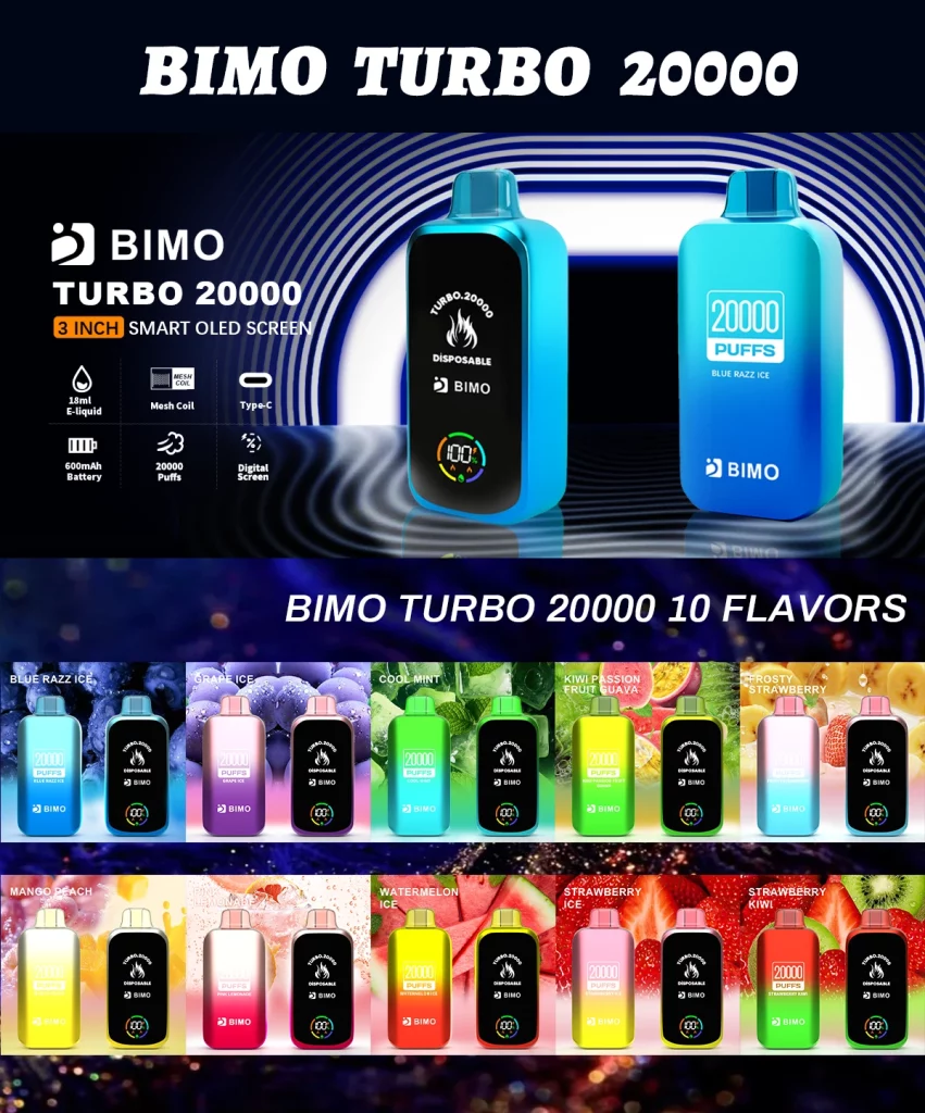 BIMO Turbo 20000 Puffs – 5 Pack