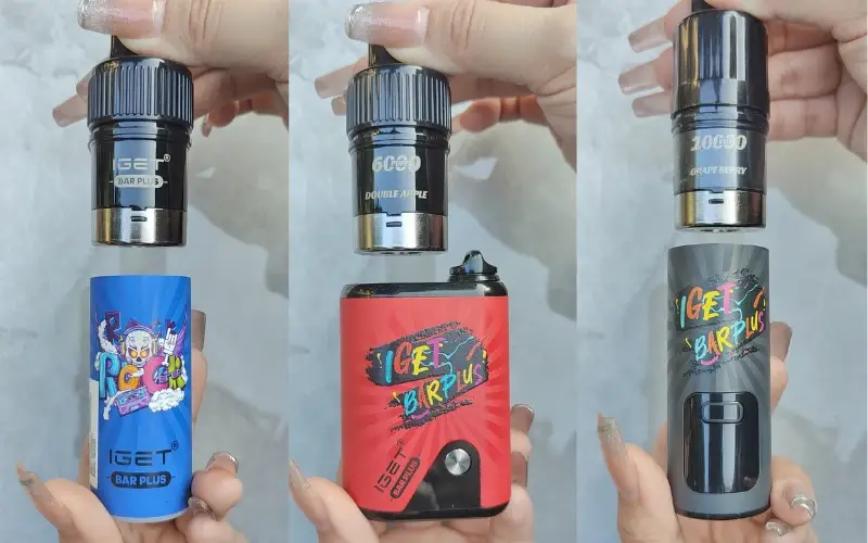 Wholesale boxes of IGET vape products ready for distribution