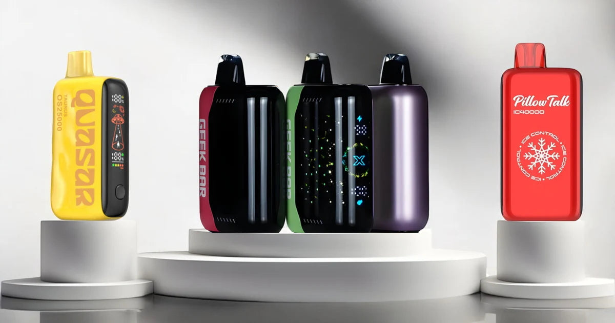 Various models of disposable vapes compliant with Australian regulations