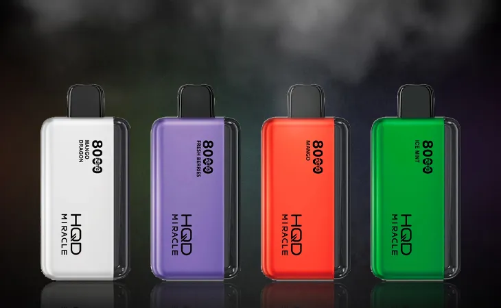 HQD Miracle Device showing LED screen and ergonomic design